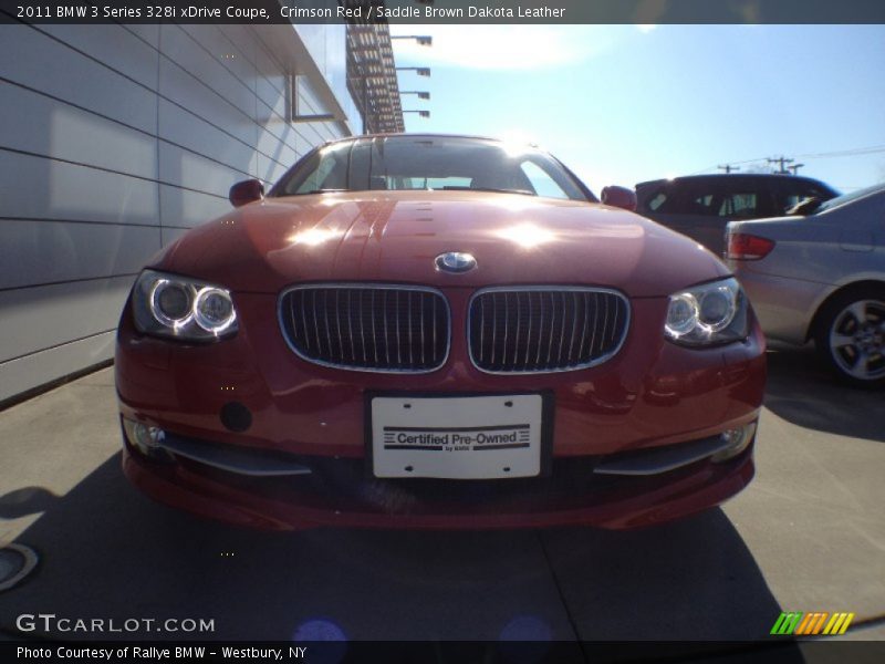Crimson Red / Saddle Brown Dakota Leather 2011 BMW 3 Series 328i xDrive Coupe