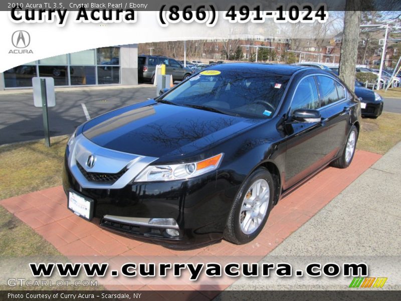 Crystal Black Pearl / Ebony 2010 Acura TL 3.5