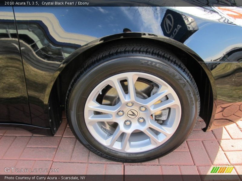 Crystal Black Pearl / Ebony 2010 Acura TL 3.5