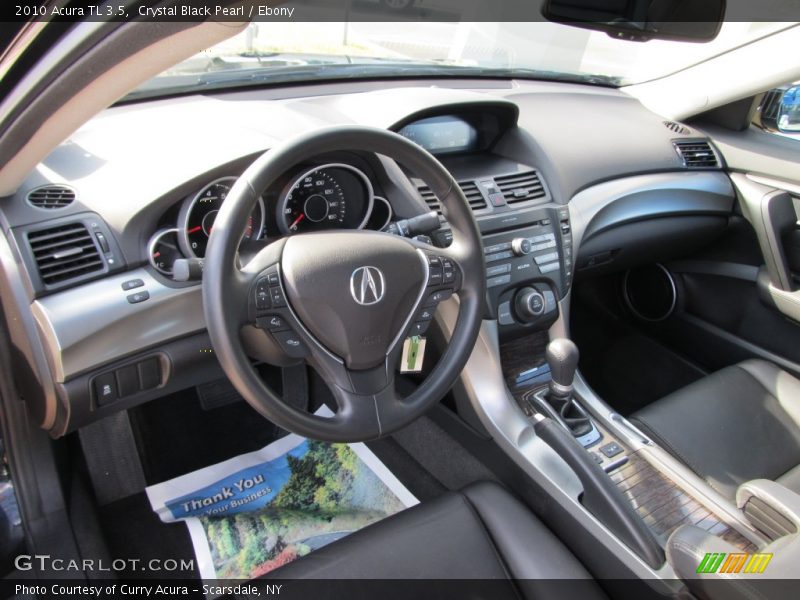 Crystal Black Pearl / Ebony 2010 Acura TL 3.5