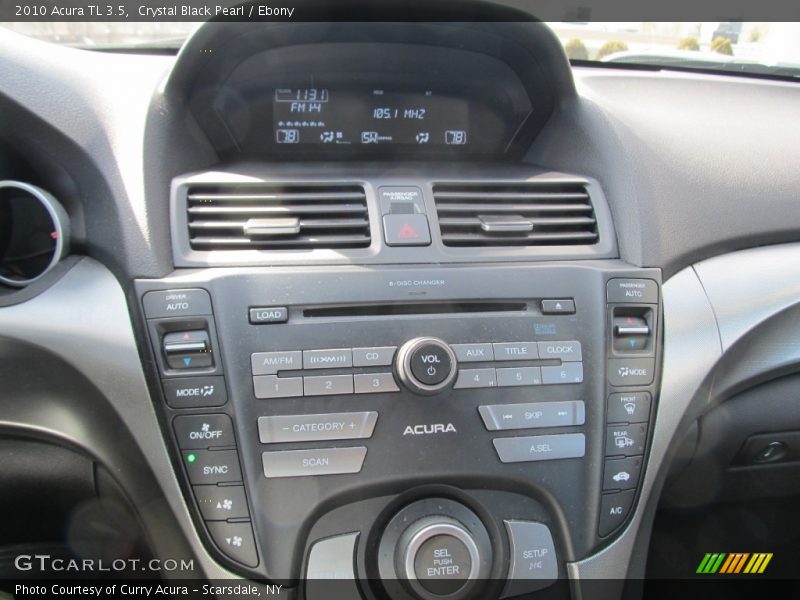 Crystal Black Pearl / Ebony 2010 Acura TL 3.5
