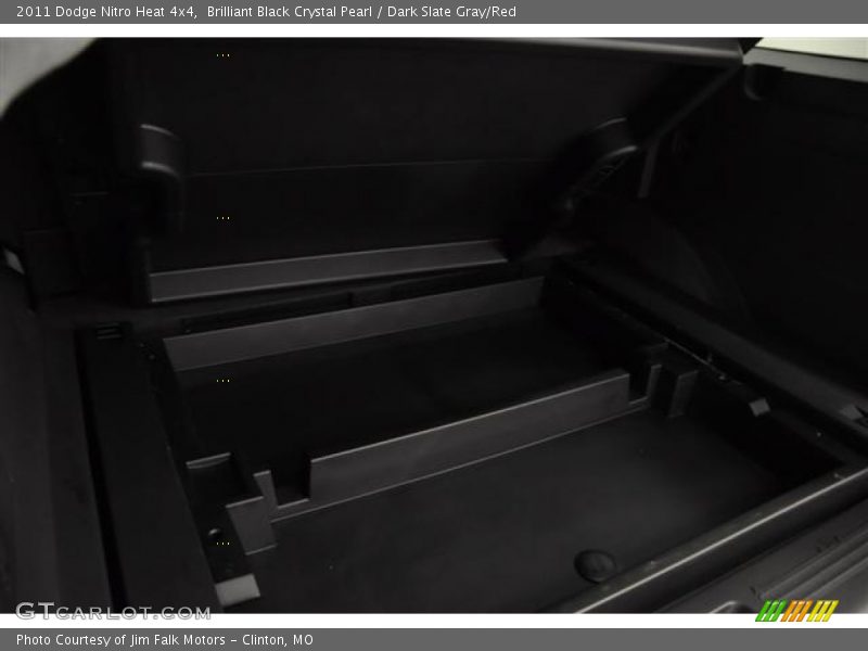 Brilliant Black Crystal Pearl / Dark Slate Gray/Red 2011 Dodge Nitro Heat 4x4