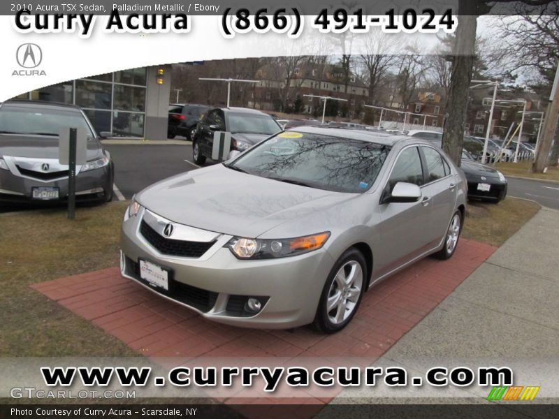 Palladium Metallic / Ebony 2010 Acura TSX Sedan