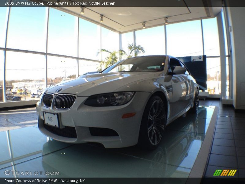 Alpine White / Fox Red Novillo Leather 2009 BMW M3 Coupe