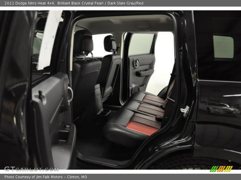 Brilliant Black Crystal Pearl / Dark Slate Gray/Red 2011 Dodge Nitro Heat 4x4