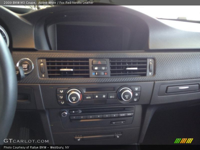 Alpine White / Fox Red Novillo Leather 2009 BMW M3 Coupe