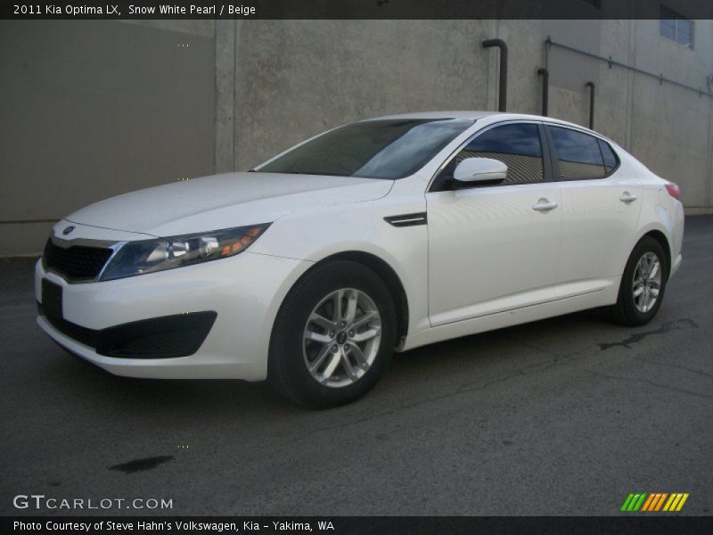 Snow White Pearl / Beige 2011 Kia Optima LX