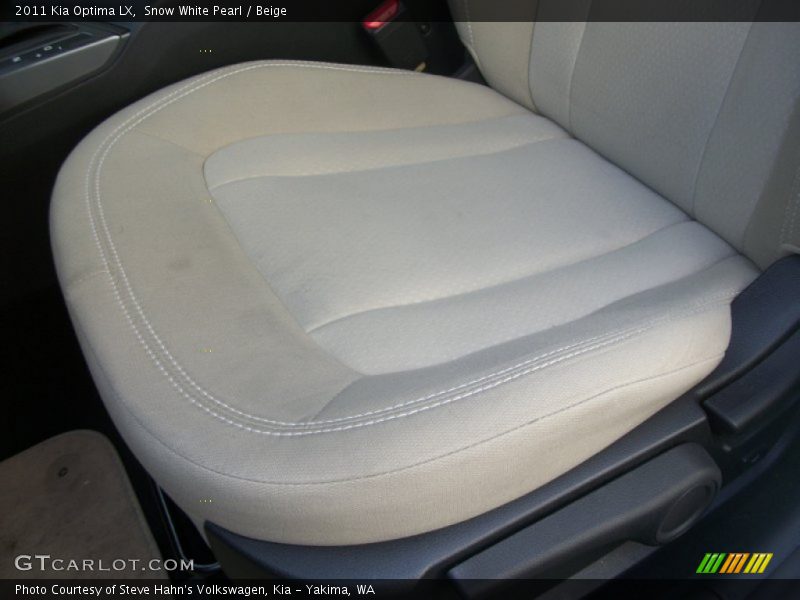 Snow White Pearl / Beige 2011 Kia Optima LX