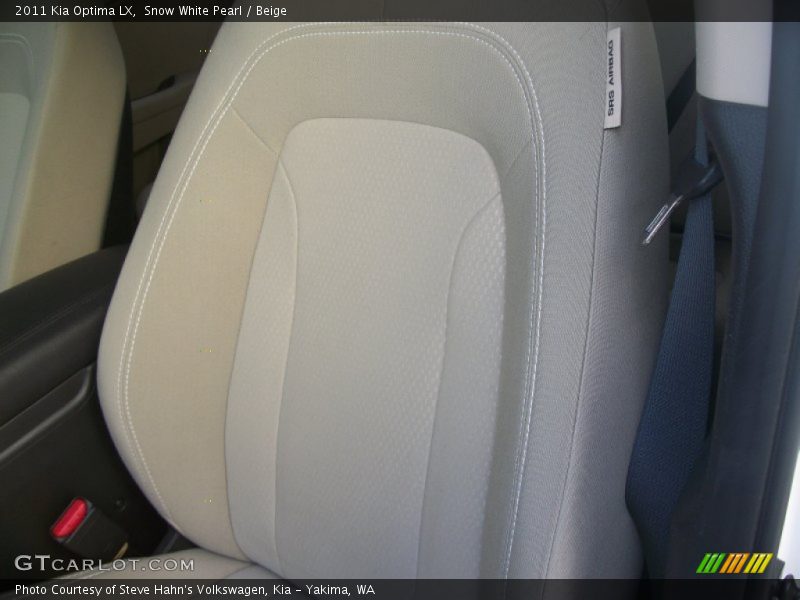 Snow White Pearl / Beige 2011 Kia Optima LX