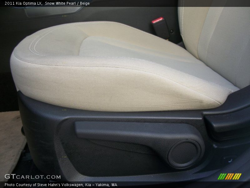 Snow White Pearl / Beige 2011 Kia Optima LX