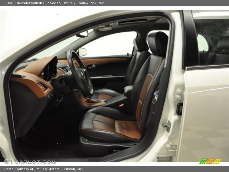  2008 Malibu LTZ Sedan Ebony/Brick Red Interior