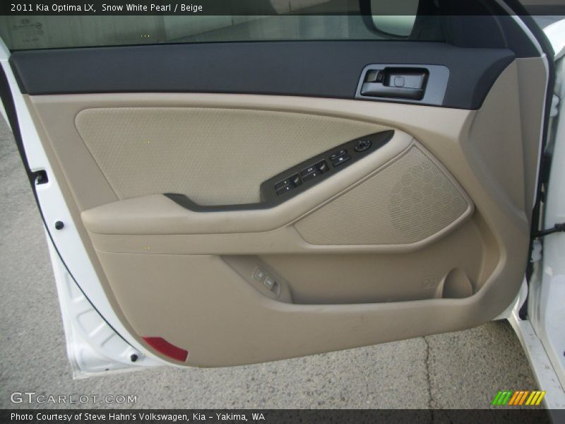 Snow White Pearl / Beige 2011 Kia Optima LX
