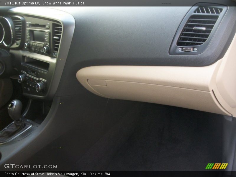 Snow White Pearl / Beige 2011 Kia Optima LX