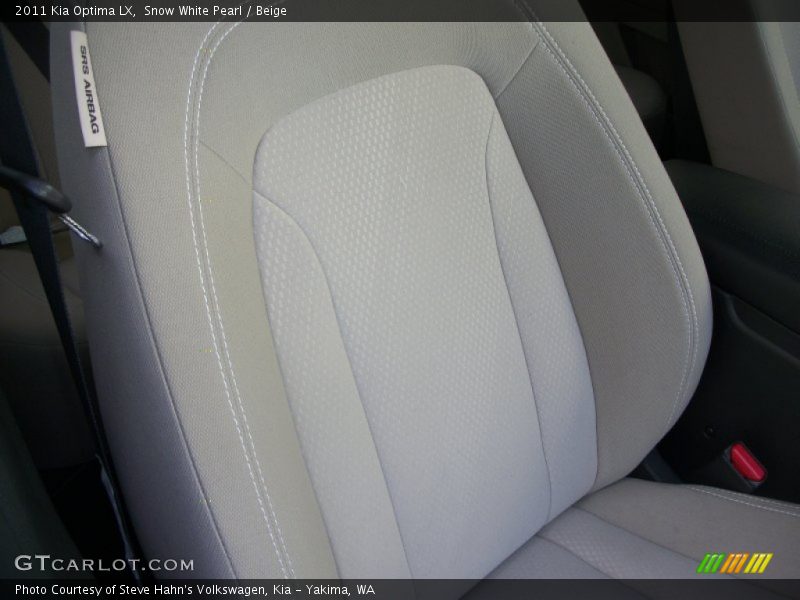 Snow White Pearl / Beige 2011 Kia Optima LX