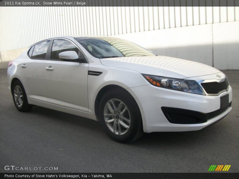 Snow White Pearl / Beige 2011 Kia Optima LX