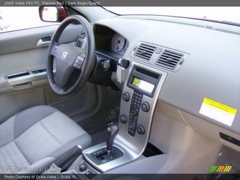 Passion Red / Dark Beige/Quartz 2005 Volvo V50 T5