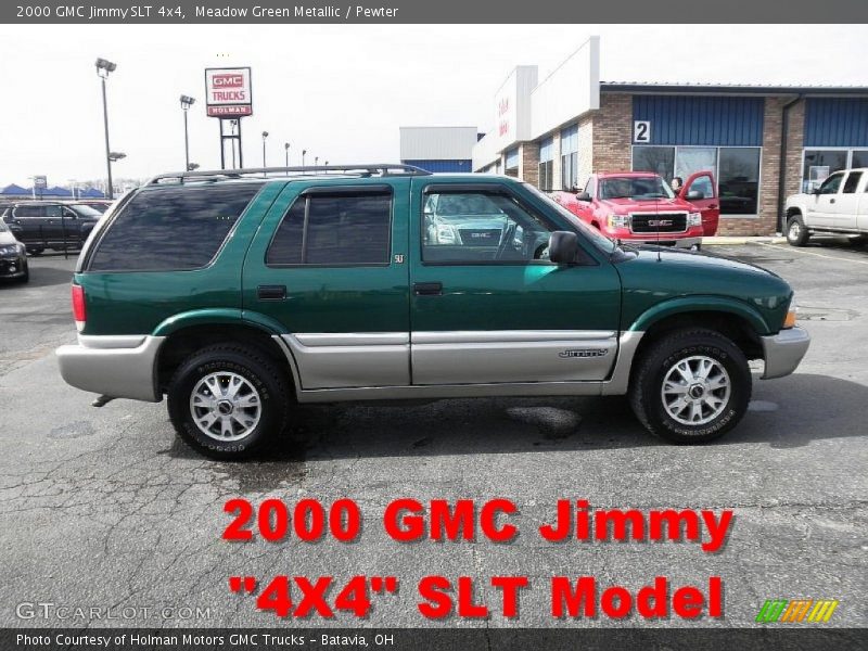 Meadow Green Metallic / Pewter 2000 GMC Jimmy SLT 4x4