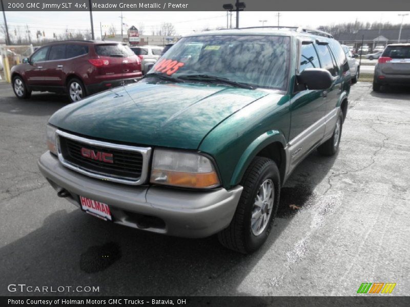 Meadow Green Metallic / Pewter 2000 GMC Jimmy SLT 4x4