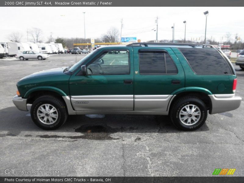 Meadow Green Metallic / Pewter 2000 GMC Jimmy SLT 4x4