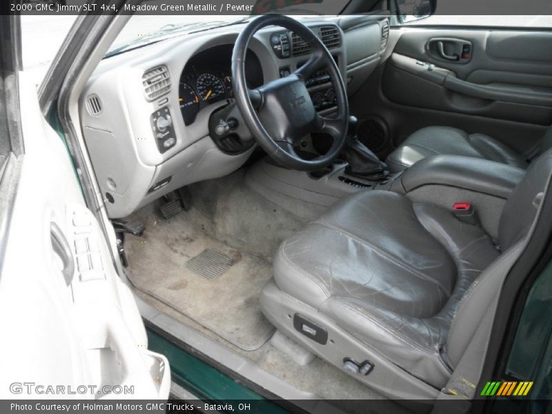 Meadow Green Metallic / Pewter 2000 GMC Jimmy SLT 4x4
