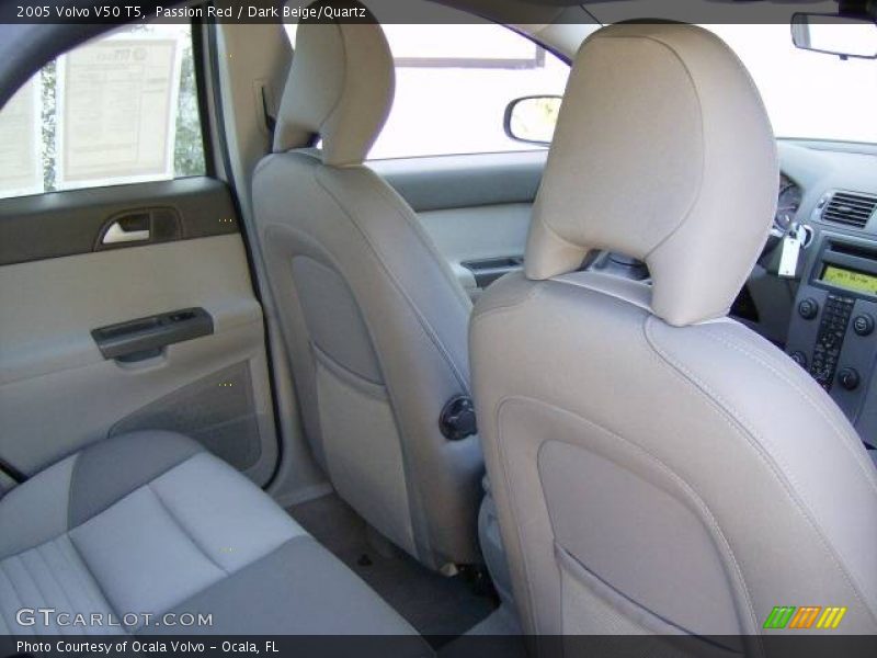 Passion Red / Dark Beige/Quartz 2005 Volvo V50 T5