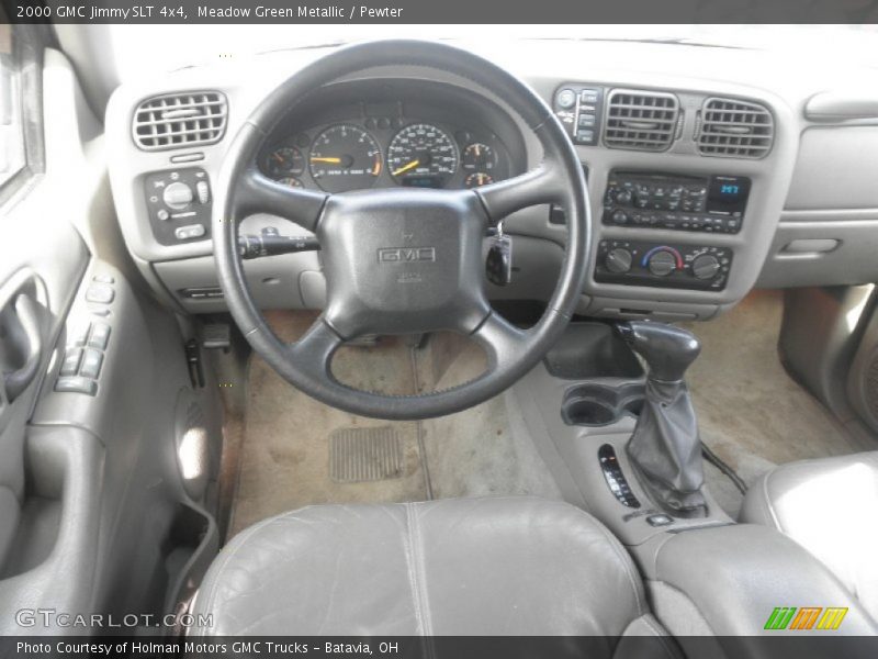 Meadow Green Metallic / Pewter 2000 GMC Jimmy SLT 4x4