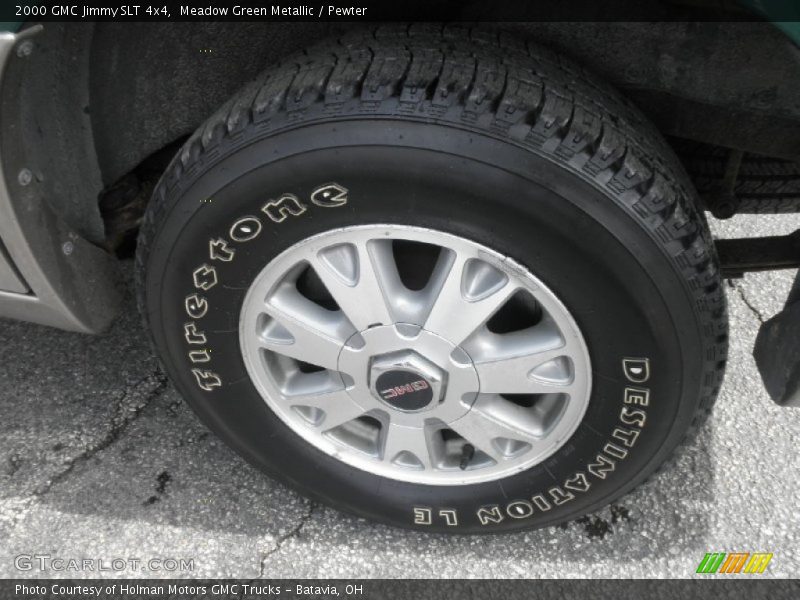 Meadow Green Metallic / Pewter 2000 GMC Jimmy SLT 4x4