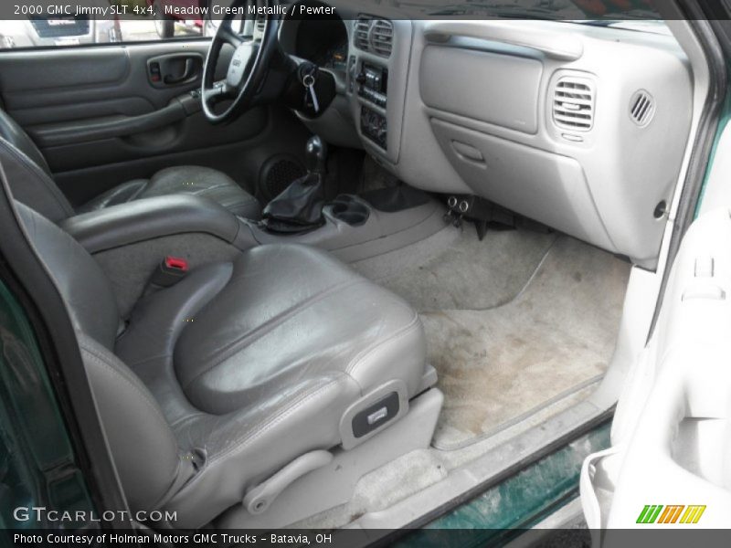 Meadow Green Metallic / Pewter 2000 GMC Jimmy SLT 4x4