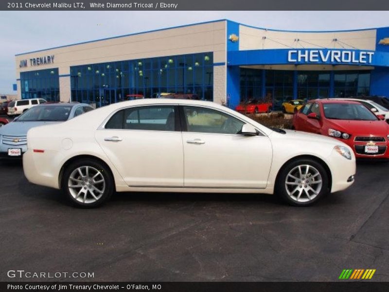 White Diamond Tricoat / Ebony 2011 Chevrolet Malibu LTZ