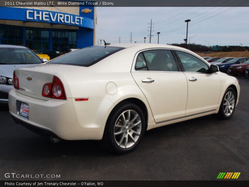 White Diamond Tricoat / Ebony 2011 Chevrolet Malibu LTZ