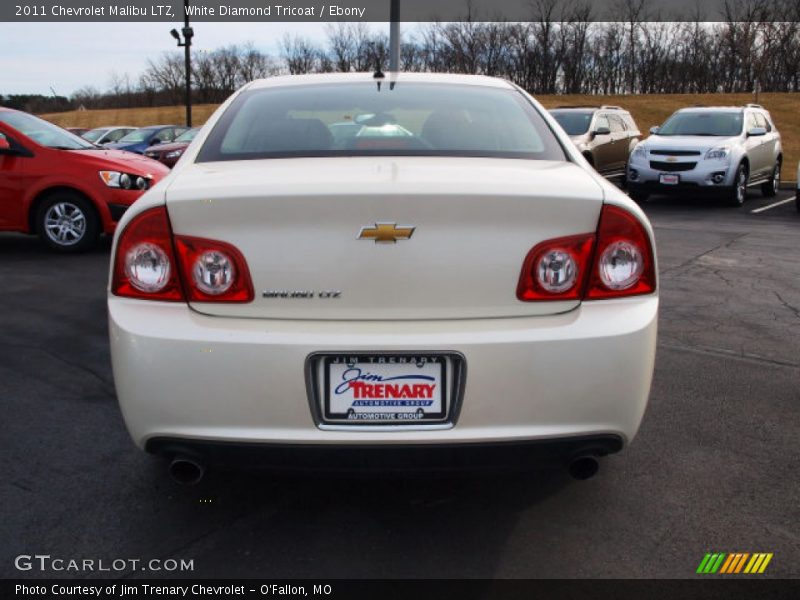 White Diamond Tricoat / Ebony 2011 Chevrolet Malibu LTZ
