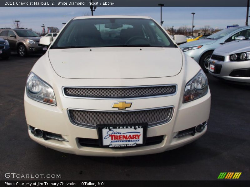 White Diamond Tricoat / Ebony 2011 Chevrolet Malibu LTZ