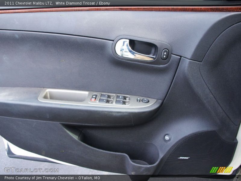 White Diamond Tricoat / Ebony 2011 Chevrolet Malibu LTZ