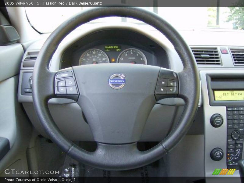 Passion Red / Dark Beige/Quartz 2005 Volvo V50 T5
