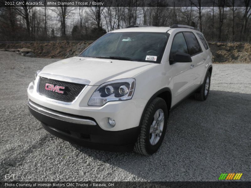 White Diamond Tricoat / Ebony 2012 GMC Acadia SL