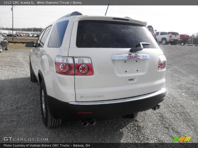 White Diamond Tricoat / Ebony 2012 GMC Acadia SL