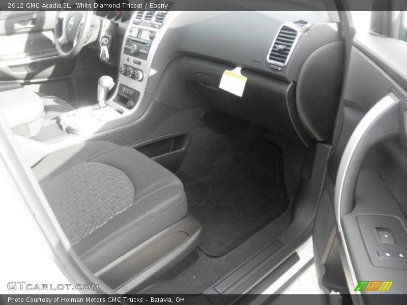 White Diamond Tricoat / Ebony 2012 GMC Acadia SL