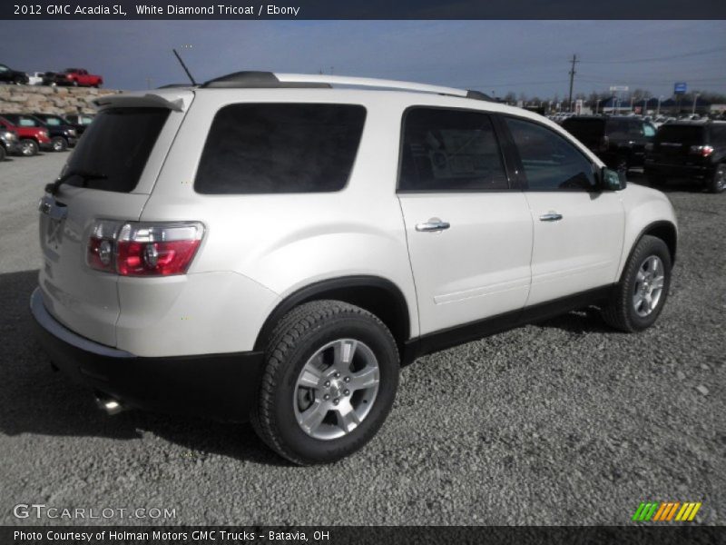 White Diamond Tricoat / Ebony 2012 GMC Acadia SL