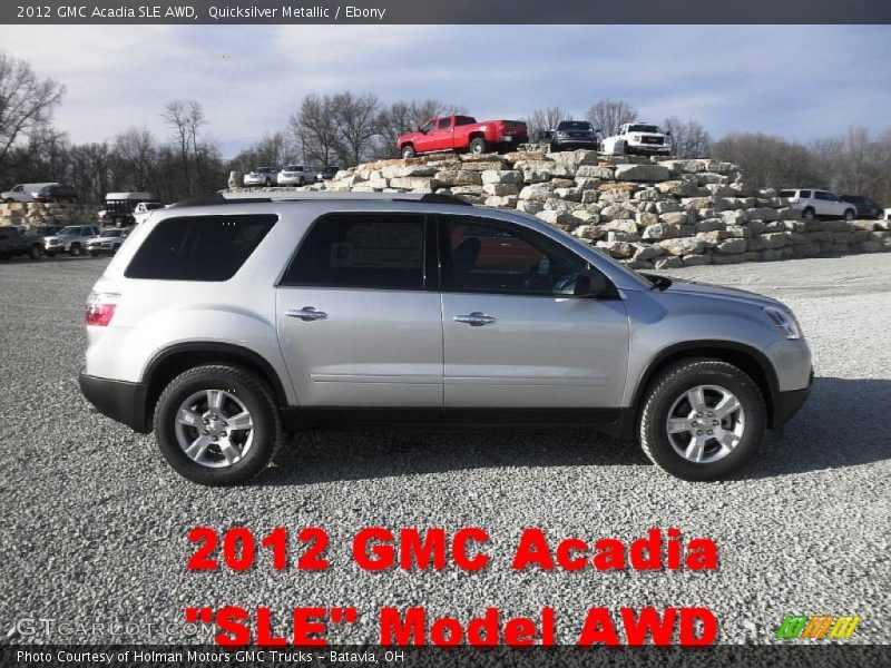 Quicksilver Metallic / Ebony 2012 GMC Acadia SLE AWD