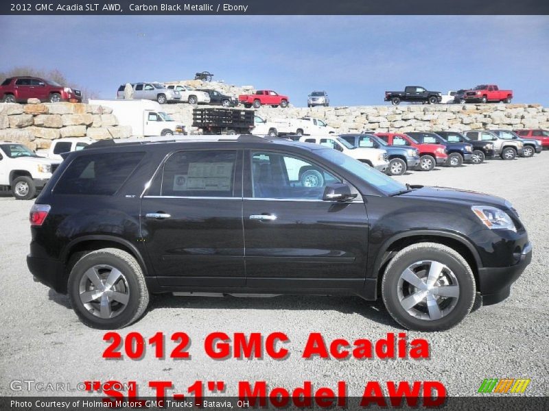 Carbon Black Metallic / Ebony 2012 GMC Acadia SLT AWD