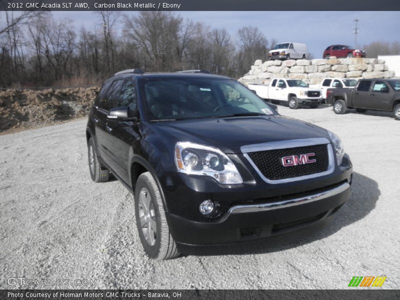 Carbon Black Metallic / Ebony 2012 GMC Acadia SLT AWD