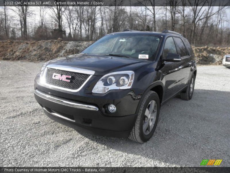 Carbon Black Metallic / Ebony 2012 GMC Acadia SLT AWD