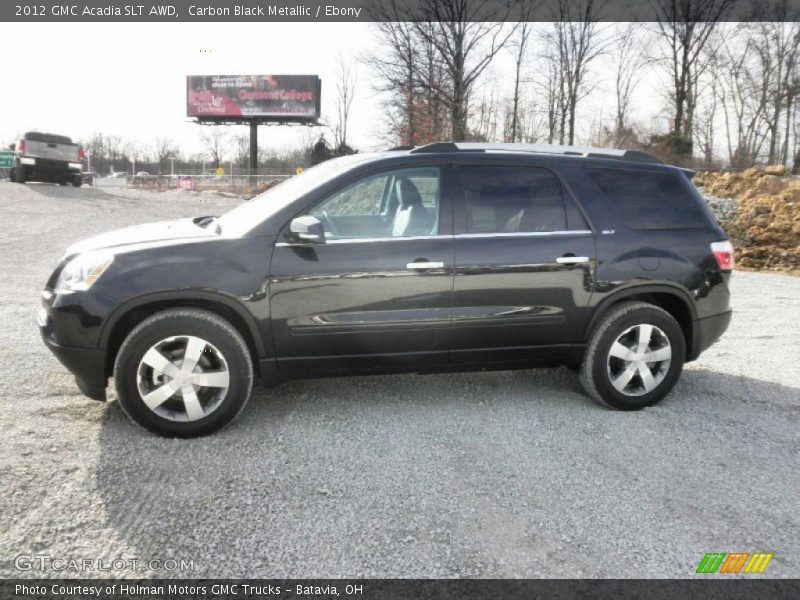 Carbon Black Metallic / Ebony 2012 GMC Acadia SLT AWD