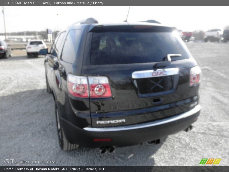 Carbon Black Metallic / Ebony 2012 GMC Acadia SLT AWD