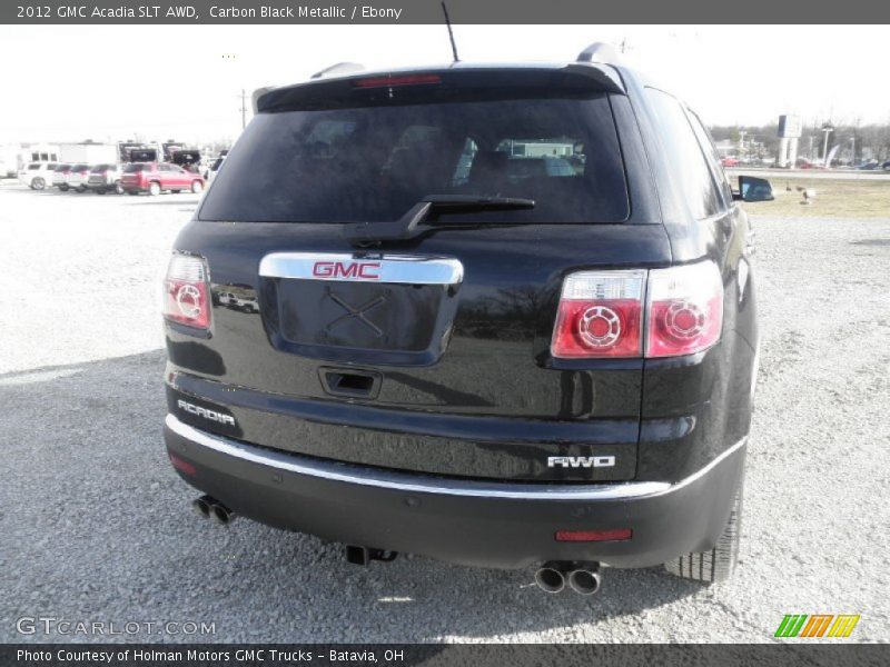 Carbon Black Metallic / Ebony 2012 GMC Acadia SLT AWD