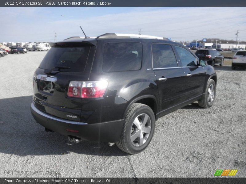Carbon Black Metallic / Ebony 2012 GMC Acadia SLT AWD