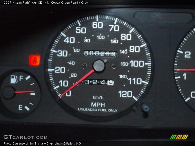 Cobalt Green Pearl / Gray 1997 Nissan Pathfinder XE 4x4