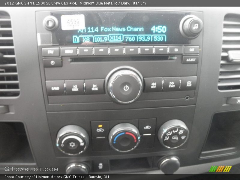 Midnight Blue Metallic / Dark Titanium 2012 GMC Sierra 1500 SL Crew Cab 4x4