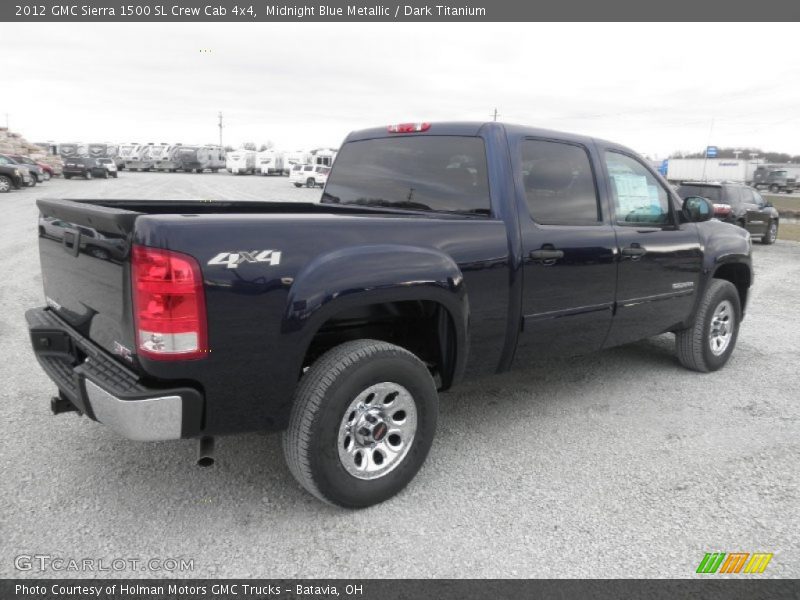 Midnight Blue Metallic / Dark Titanium 2012 GMC Sierra 1500 SL Crew Cab 4x4