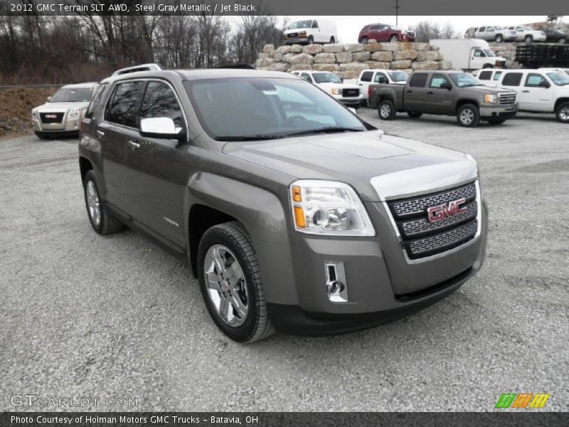 Steel Gray Metallic / Jet Black 2012 GMC Terrain SLT AWD